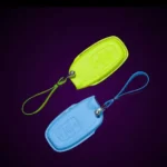 Two Custom Eco Leather Car Key Cases Andromeda Crown